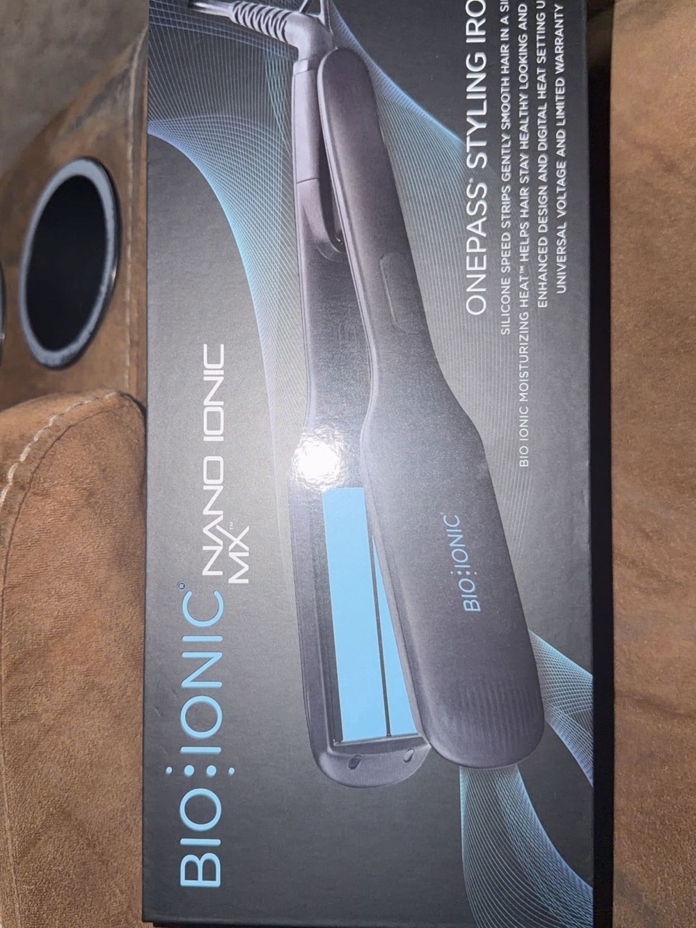 Bio Ionic Nano Ionic MX Onepass Styling Iron - Black/Blue